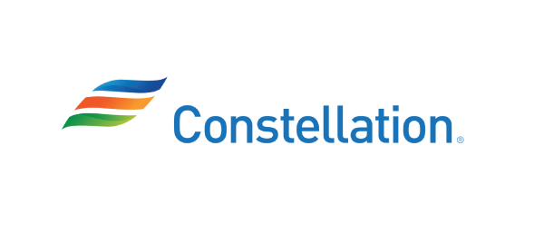The image features a logo with a stylized design consisting of three curved lines in blue, green, and orange, accompanied by the word "Constellation" in bold blue letters