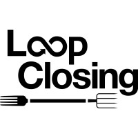 The image features the text "Loop Closing" in a bold, modern font. The word "Loop" includes a stylized infinity symbol, and a fork and knife graphic is positioned beneath the text