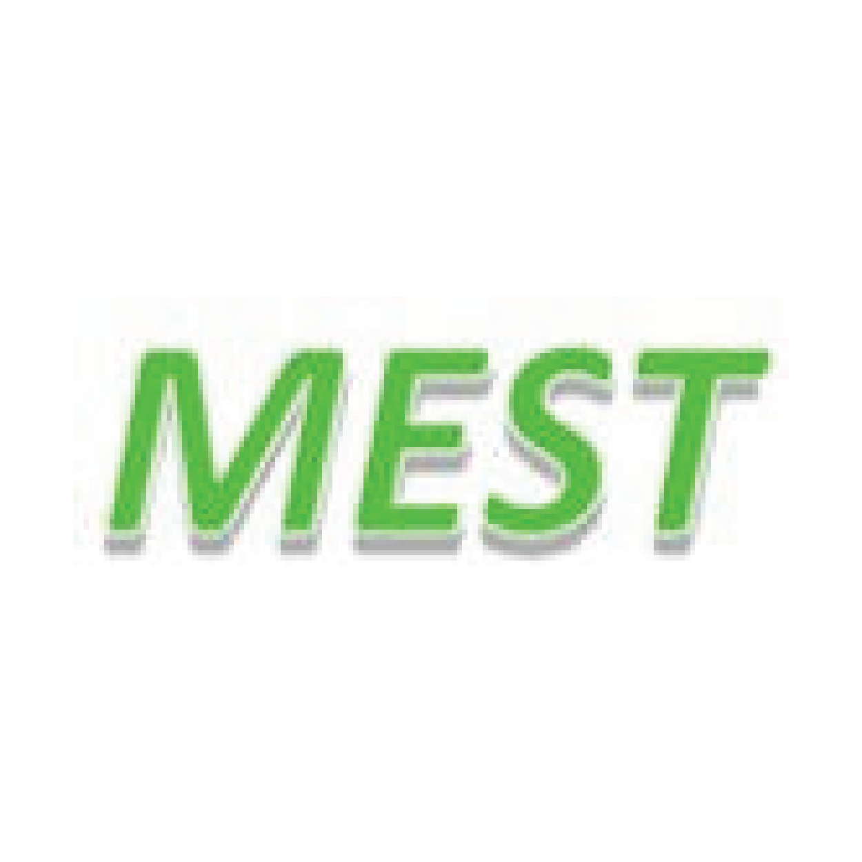 The text "MEST" is displayed in a bold, green font with a slight shadow effect