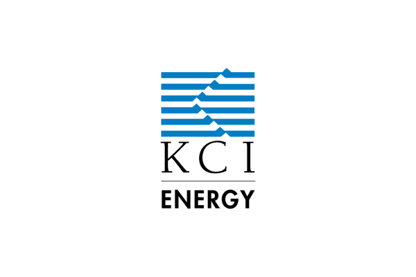 A blue and white logo featuring stylized horizontal stripes that form the letters "S" and "C" in a modern design. The background is black